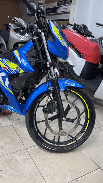 Suzuki Satria 150 2018 Xanh 4.560 km. Mua bán Xe máy tại Quận Bình Thạnh Tp Hồ Chí Minh được đăng bởi Chương Decal hình 1