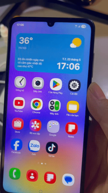 đt Samsung A05 64GB Đen chạy tốt mới hết bh hãng. Mua bán Điện thoại tại Huyện Thanh Trì Hà Nội được đăng bởi Trung Quân hình 1