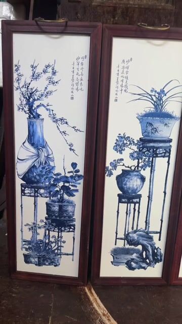 Tranh treo tường Tứ bình 27x80cm. Mua bán Đồ sưu tầm, đồ cổ tại Quận Hai Bà Trưng Hà Nội được đăng bởi Nhàn lê hình 1