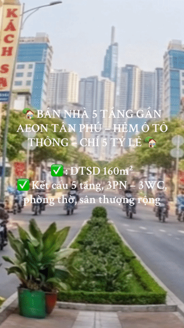 Mua bán Nhà ở Quận Tân Phú Tp Hồ Chí Minh diện tích 46 m² giá 5 tỷ