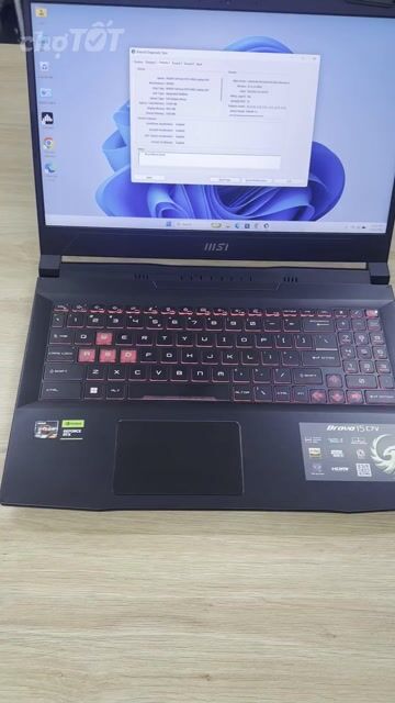 MSI Bravo 15 C7VFK Ryzen 7 16GB/512GB RTX 4060. Mua bán Laptop tại Quận Hoàng Mai Hà Nội được đăng bởi Hoàng Bách Techlife hình 1