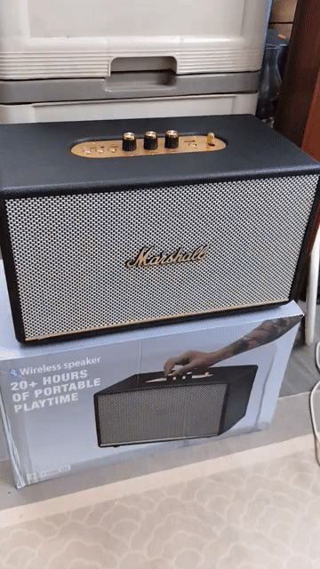 Loa Bluetooth Marshall Action III Đen. Mua bán Tivi, Âm thanh tại Quận Hoàng Mai Hà Nội được đăng bởi Thắng hình 1