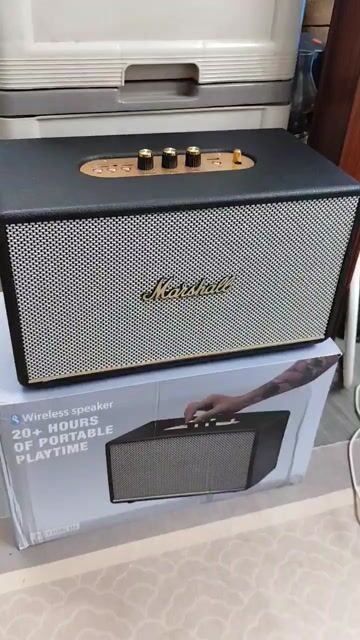 Loa Bluetooth Marshall Action III Đen. Mua bán Tivi, Âm thanh tại Quận Hoàng Mai Hà Nội được đăng bởi Thắng hình 1