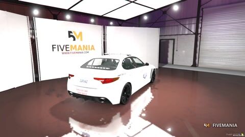 FIVEM Alfa Romeo Giulia Quadrifoglio | Lore Friendly Service Sedan | Working Lights | Custom Livery | HQ Interior | Add-On | Optimized | Fivem Ready | High Quality, video preview