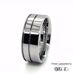 Mens 9mm Polished Double Groove Tungsten Ring 360 video