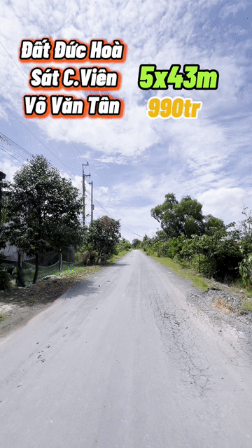 Mua bán Đất Huyện Đức Hòa Long An diện tích 215 m² giá 990 triệu