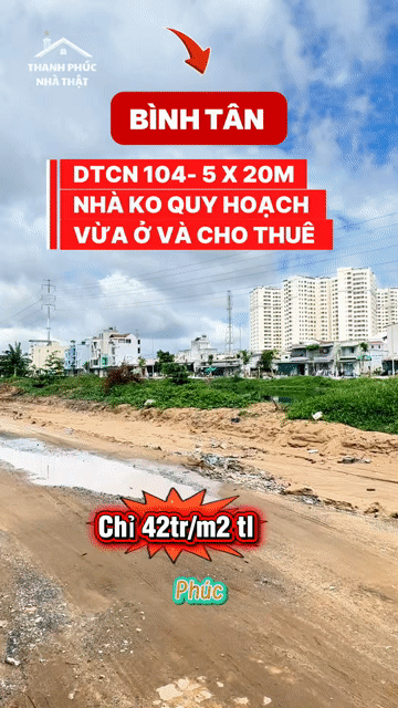 Mua bán Nhà ở Quận Bình Tân Tp Hồ Chí Minh diện tích 104 m² giá 4,4 tỷ