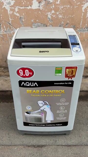 Máy giặt Sanyo 9kg cửa trên giặt êm❤️. Mua bán Máy giặt tại Quận Bình Tân Tp Hồ Chí Minh được đăng bởi Điện Lạnh ĐỨC AN Bình Tân  hình 1