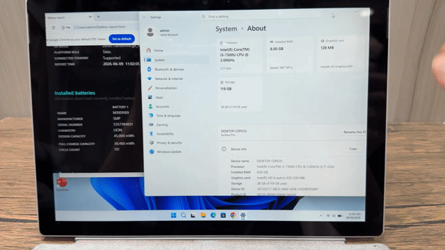 Microsoft Surface Pro 5 i5-7300U 8GB/128GB. Mua bán Laptop tại Quận Bình Thạnh Tp Hồ Chí Minh được đăng bởi Lê Khanh hình 1