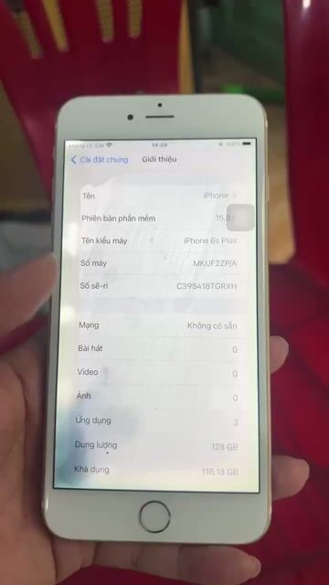 6s Plus 128Gb,màn zin ám, 650k. Mua bán Điện thoại tại Huyện Bình Chánh Tp Hồ Chí Minh được đăng bởi grap công nghệ hình 1
