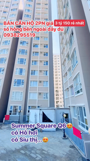 Mua bán Căn hộ Chung cư Summer Square Quận 6 Tp Hồ Chí Minh diện tích 78 m² giá 3,85 tỷ