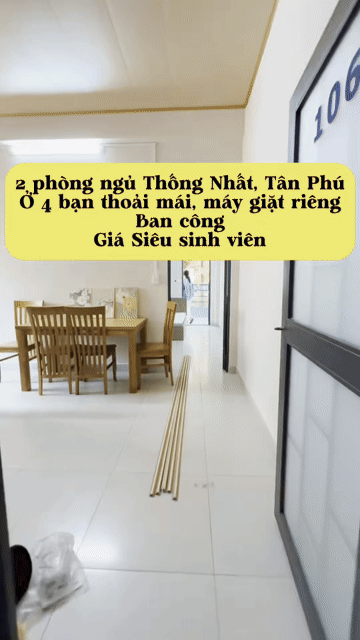 Cho thuê Căn hộ Chung cư Quận Tân Phú Tp Hồ Chí Minh diện tích 45 m² giá 8,3 triệu/tháng