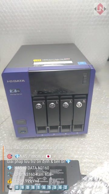 Box Nas IO DATA N3160 R. 4G chạy DSM xpenology omv. Mua bán Phụ kiện (Màn hình, Chuột...) tại Quận Bình Tân Tp Hồ Chí Minh được đăng bởi Lê Tuyển hình 1