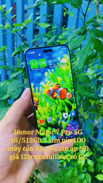 Honor Magic 7 Pro 5G 16/512GB Xanh 98,5% fullbox. Mua bán Điện thoại tại Thành phố Mỹ Tho Tiền Giang được đăng bởi LH Max Dilys hình 1