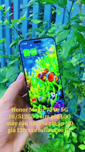 Honor Magic 7 Pro 5G 16/512GB Xanh 98,5% fullbox. Mua bán Điện thoại tại Thành phố Mỹ Tho Tiền Giang được đăng bởi LH Max Dilys hình 1