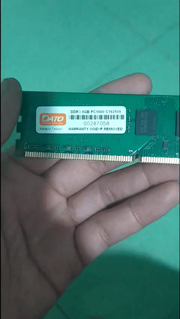 RAM DATO DDR3 PC1600 C182109 8GB Đã qua sử dụng. Mua bán Linh kiện (RAM, Card...) tại Huyện Xuân Lộc Đồng Nai được đăng bởi hoàng trung quân hình 1