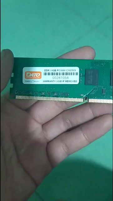 RAM DATO DDR3 PC1600 C182109 8GB Đã qua sử dụng. Mua bán Linh kiện (RAM, Card...) tại Huyện Xuân Lộc Đồng Nai được đăng bởi hoàng trung quân hình 1