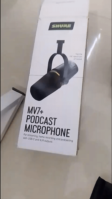 Microphone Shure MV7+ Kim loại Đen. Mua bán Tivi, Âm thanh tại Thành phố Long Xuyên An Giang được đăng bởi Nguyễn Thiện Tâm hình 1