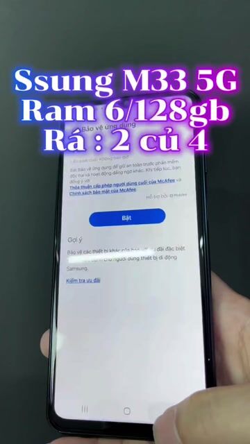Samsung Galaxy M33 5G Xanh 6GB/128GB. Mua bán Điện thoại tại Quận 4 Tp Hồ Chí Minh được đăng bởi Tuấn hình 1