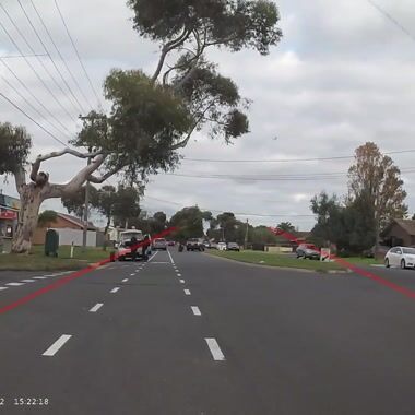 Garbage truck contra-flow in Bike lane Shared on UpRide: Abused for being in the primary position