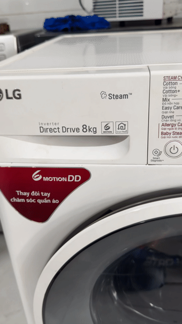 MÁY GIẶT CỬA NGANG LG 8KG INVERTER-GIẶT VẮT ÊM. Mua bán Máy giặt tại Thành phố Thủ Đức Tp Hồ Chí Minh được đăng bởi Mii Mii hình 1