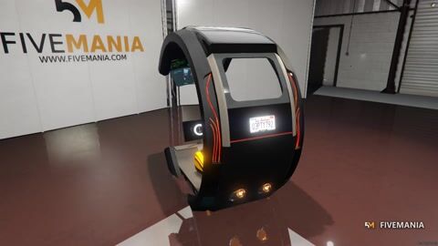 FIVEM Hover Bike | Futuristic Hover Vehicle Add-On | Custom Interior | Working Lights | Animated Thrusters | Add-On | Optimized | Fivem Ready | High Quality — video preview
