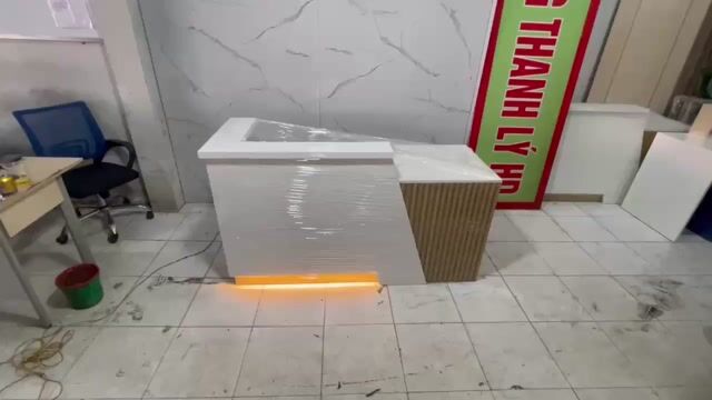 Bàn tiếp tân # Bàn quầy # bàn thu ngân # quầy 1m6. Mua bán Đồ dùng văn phòng tại Quận Tân Phú Tp Hồ Chí Minh được đăng bởi KDHD hình 1