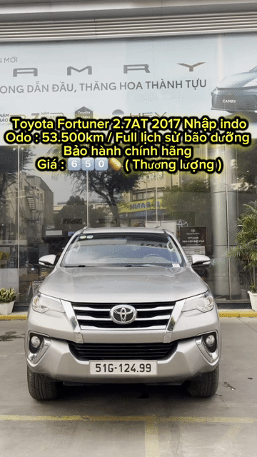 Toyota Fortuner 2.7AT 2017 / Thương lượng. Mua bán Ô tô tại Quận Tân Phú Tp Hồ Chí Minh được đăng bởi Lê Tấn Dũ hình 1