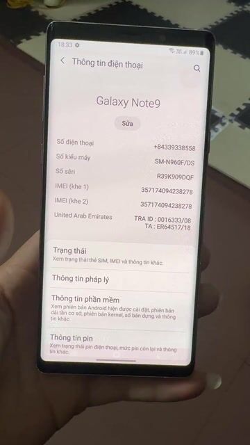 samsung note 9. Mua bán Điện thoại tại Quận Thanh Xuân Hà Nội được đăng bởi Bùi Minh Huy  hình 1