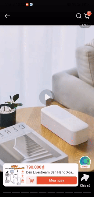 Đèn Livestream xoay 360 độ Standbox V6 không dây!. Mua bán Đèn tại Quận 1 Tp Hồ Chí Minh được đăng bởi Le Phuong hình 1
