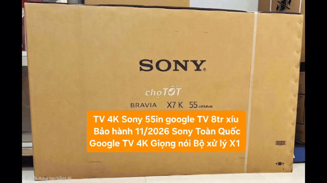 TV 4K Sony KD-55X75K 55in 4K Google TV BH 11/2026. Mua bán Tivi, Âm thanh tại Quận 8 Tp Hồ Chí Minh được đăng bởi Nguyen nguyen hình 1