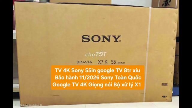 TV 4K Sony KD-55X75K 55in 4K Google TV BH 11/2026. Mua bán Tivi, Âm thanh tại Quận 8 Tp Hồ Chí Minh được đăng bởi Nguyen nguyen hình 1
