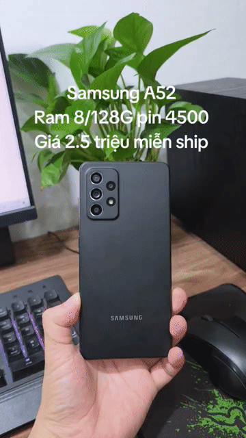 Samsung A52 128GB Đen màn zin mượt pin khỏe. Mua bán Điện thoại tại Quận Hà Đông Hà Nội được đăng bởi Shop Điện Thoại Cũ Zin hình 1