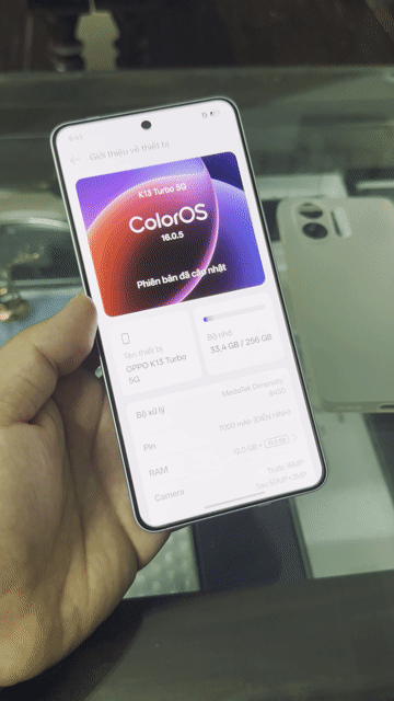 OPPO K13 Turbo 5G Trắng 256GB 12GB Game Ngon. Mua bán Điện thoại tại Thành phố Nam Định Nam Định được đăng bởi Trí Dũng Store hình 1