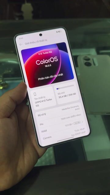OPPO K13 Turbo 5G Trắng 256GB 12GB Game Ngon. Mua bán Điện thoại tại Thành phố Nam Định Nam Định được đăng bởi Trí Dũng Store hình 1