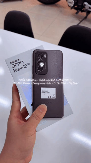 OPPO Reno12 5G 12/512Gb Fullbox - Bán Trả Góp. Mua bán Điện thoại tại Thành phố Tây Ninh Tây Ninh được đăng bởi Trần Bảo Store Mobile Tây Ninh hình 1