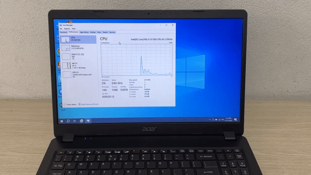 Acer Aspire A315 i3-Gen8/4-8GB Máy đẹp, Kim Loại. Mua bán Laptop tại Quận Ninh Kiều Cần Thơ được đăng bởi Thành Đạt hình 1
