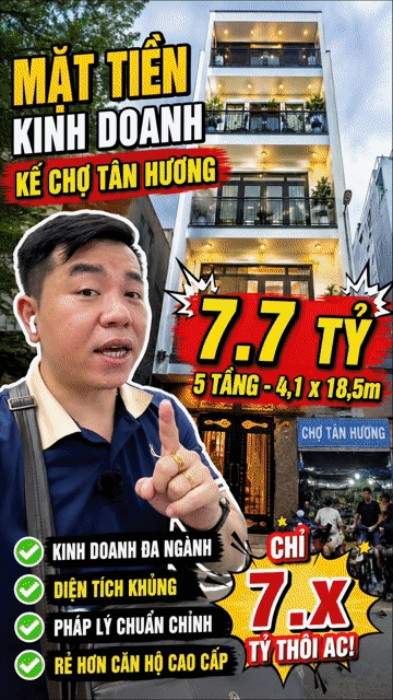 Mua bán Nhà ở Quận Tân Phú Tp Hồ Chí Minh diện tích 74 m² giá 7,5 tỷ