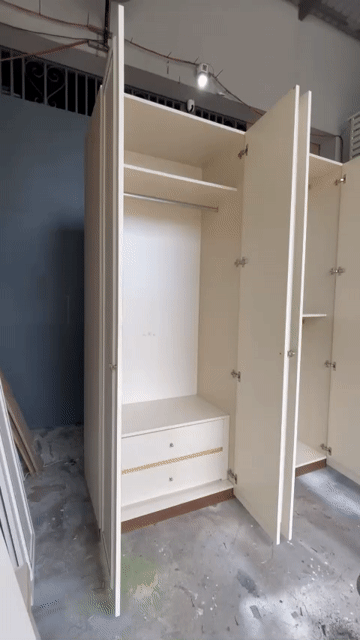 Tủ quần áo Gỗ 4 cánh Tân cổ điển Trắng. Mua bán Tủ, kệ gia đình tại Quận Bình Tân Tp Hồ Chí Minh được đăng bởi HÀNG THANH LÝ NỘI THẤT 268 hình 1