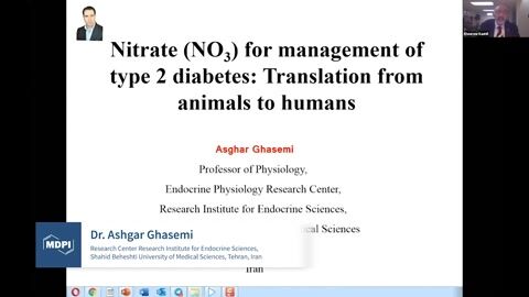 Nitrate for Management of Diabetes