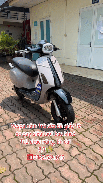Xe máy điện Vespa Espero Xám. Mua bán Xe máy tại Quận Bắc Từ Liêm Hà Nội được đăng bởi Xe điện Bình Phương hình 1
