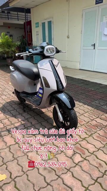 Xe máy điện Vespa Espero Xám. Mua bán Xe máy tại Quận Bắc Từ Liêm Hà Nội được đăng bởi Xe điện Bình Phương hình 1