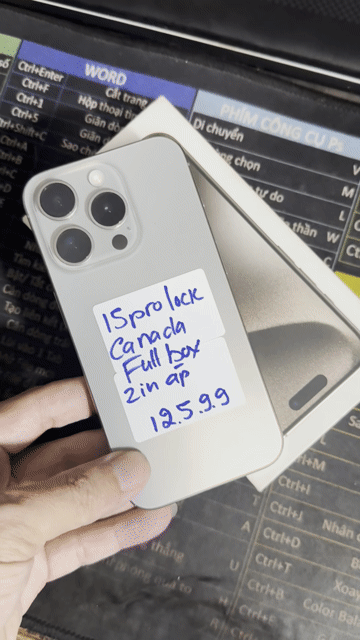 15 pro lock canada fullbox. Mua bán Điện thoại tại Quận Gò Vấp Tp Hồ Chí Minh được đăng bởi Quảng Phạm Mua Iphone Lock và QT  HCM hình 1