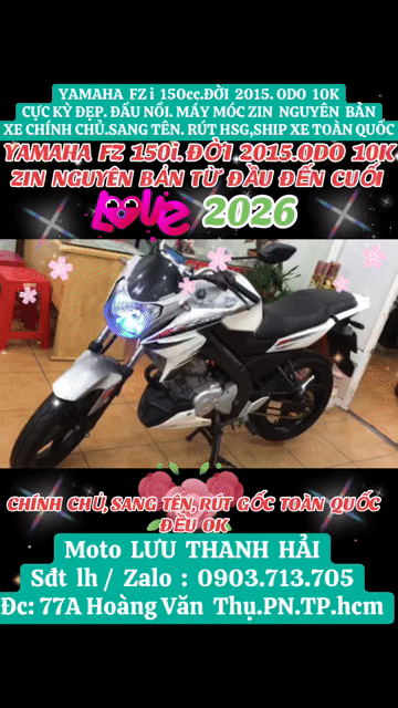 FZ i 150. ĐỜI  2015. ODO 10K.XE ĐẸP.MÁY MÓC ZIN. Mua bán Xe máy tại Quận Phú Nhuận Tp Hồ Chí Minh được đăng bởi MOTO LUU THANH HAI  77A hình 1