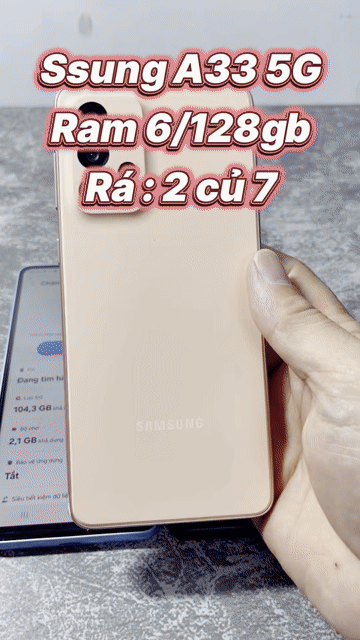 Samsung Galaxy A33 5G 6GB/128GB đủ màu. Mua bán Điện thoại tại Quận 4 Tp Hồ Chí Minh được đăng bởi Tuấn hình 1