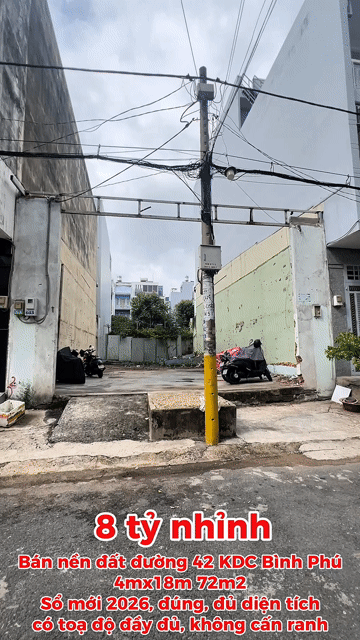 Mua bán Đất Quận 6 Tp Hồ Chí Minh diện tích 72 m² giá 8,8 tỷ