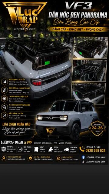 Dịch vụ dán xe VinFast VF3 Film cao cấp. Dịch vụ tại Quận 10 Tp Hồ Chí Minh được đăng bởi Luc Wrap hình 1
