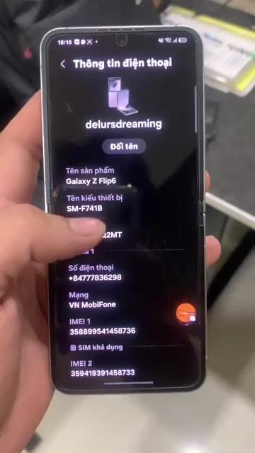 Samsung ZFlip 6 256GB Đã sử dụng. Mua bán Điện thoại tại Quận 11 Tp Hồ Chí Minh được đăng bởi Thien Nhan hình 1