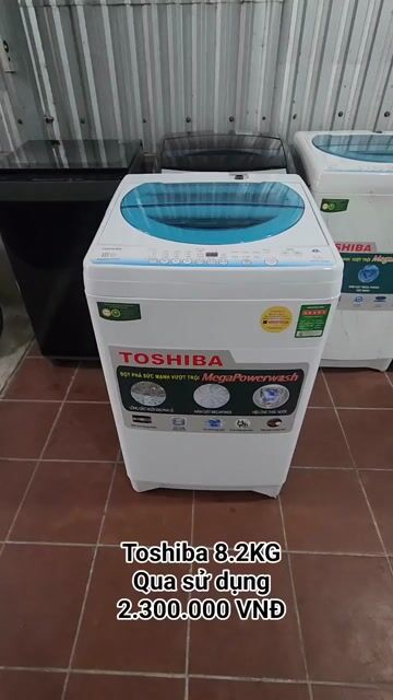 Máy giặt Toshiba 8.2kg cửa trên cũ. Mua bán Máy giặt tại Thành phố Sóc Trăng Sóc Trăng được đăng bởi Điện Lạnh Hoàng Khải hình 1