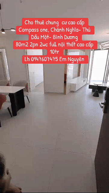 Cho thuê Căn hộ Chung cư Thành phố Thủ Dầu Một Bình Dương diện tích 78 m² giá 10 triệu/tháng
